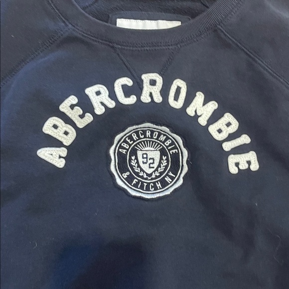 Abercrombie & Fitch Navy Women's Crew Neck Sweater size S good condition - Picture 3 of 6